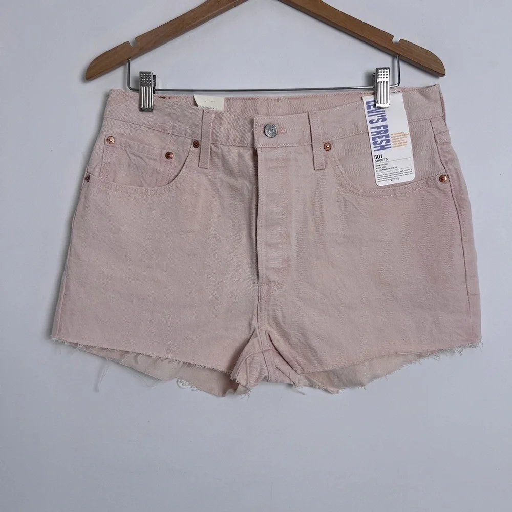 NEW Women's Levi's Fresh Produce Collection 501 Original Fit High Rise Shorts 32